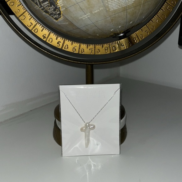 freshwater pearl cross necklace - Picture 1 of 5